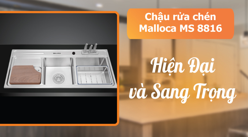 Chậu rửa chén Malloca MS 8816